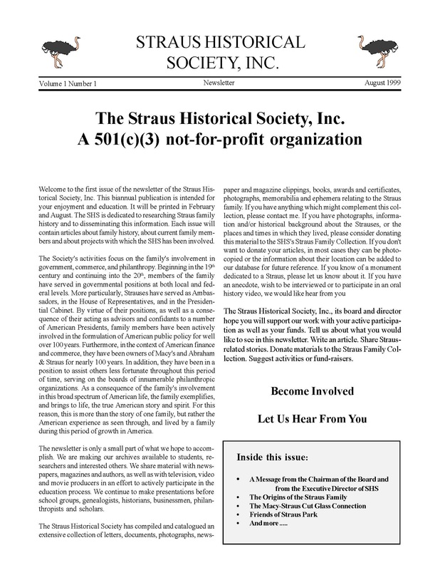 Newsletter August 1999