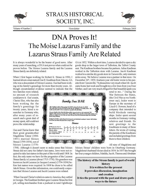 Newsletter February 2003