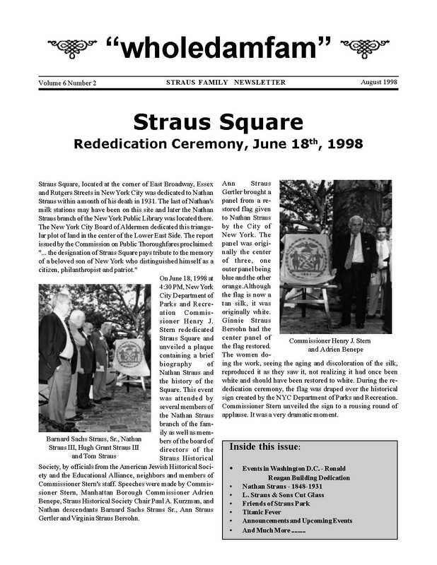 Newsletter August 1998