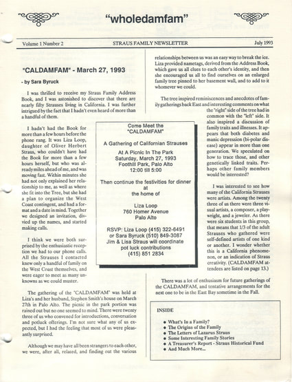 Newsletter July 1993