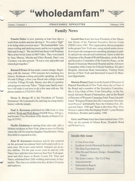 Newsletter February 1994